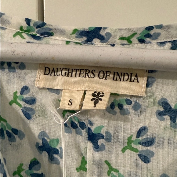 Daughters of India Blue Floral dress - Picture 5 of 7